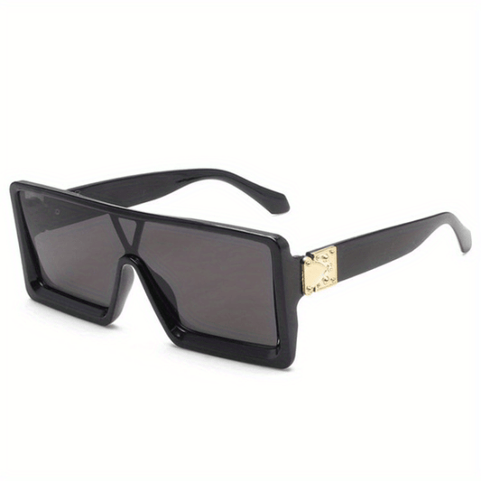 Flat Top Mirrored UV400 Sunglasses for Women Men