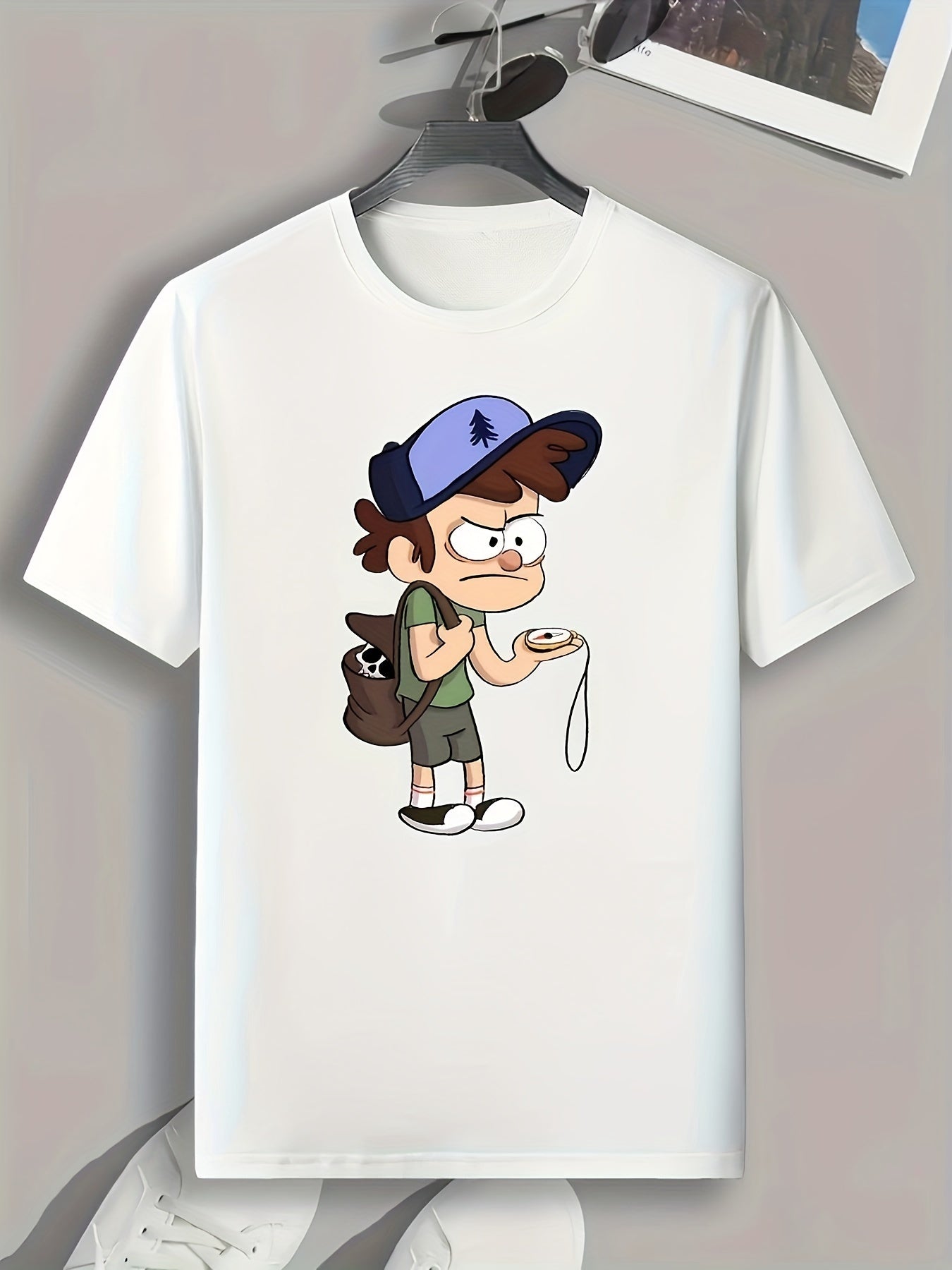 Cartoon Print Men's Graphic T shirt Casual Comfy Tees For Summer