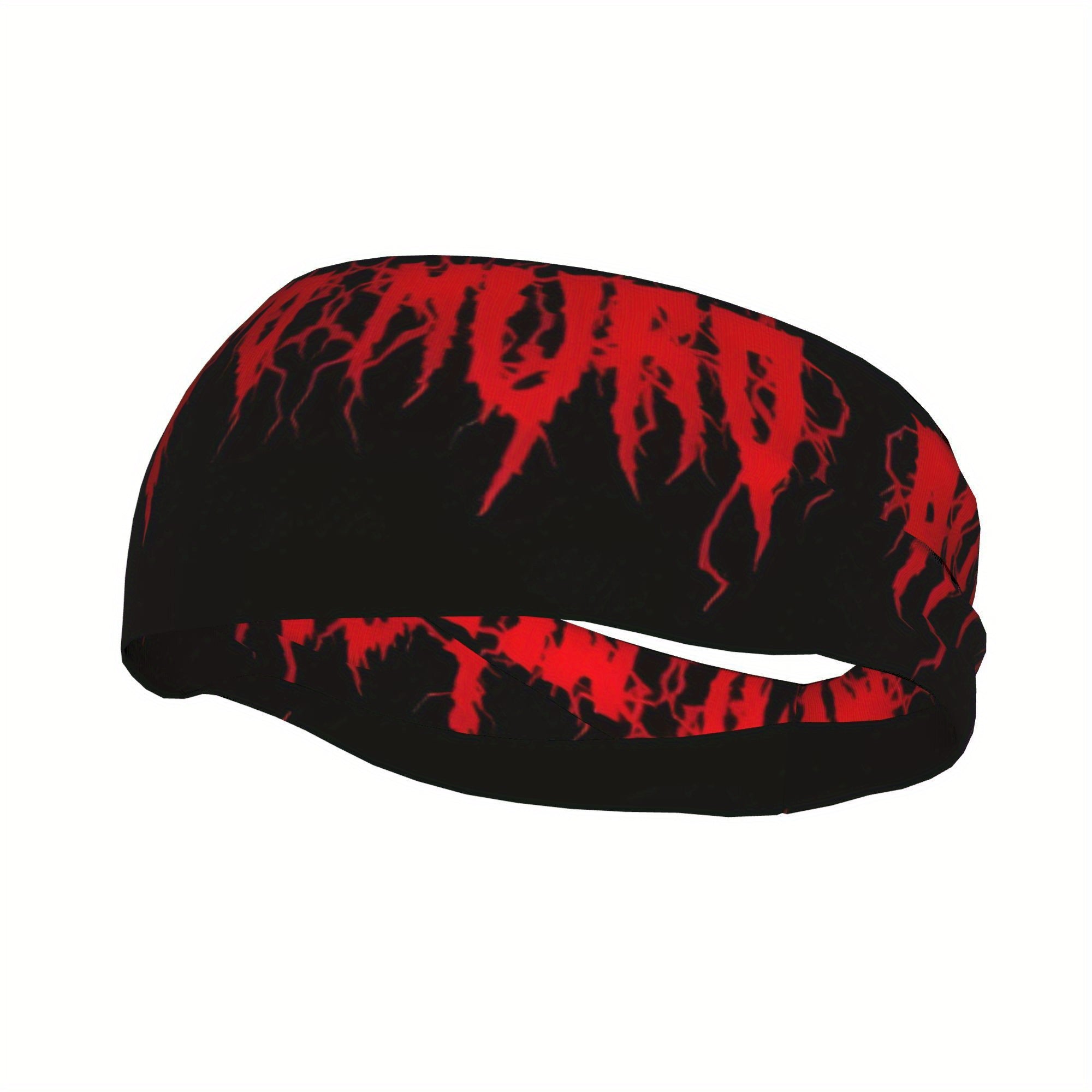Death Metal Sports Headband - Red Dripping Blood Design
