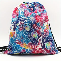 Kids Cartoon Bundle Drawstring Backpack Storage Bag