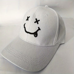 Smile Face Sunshade Baseball Cap Solid Sports Hat Adjustable Dad Hats