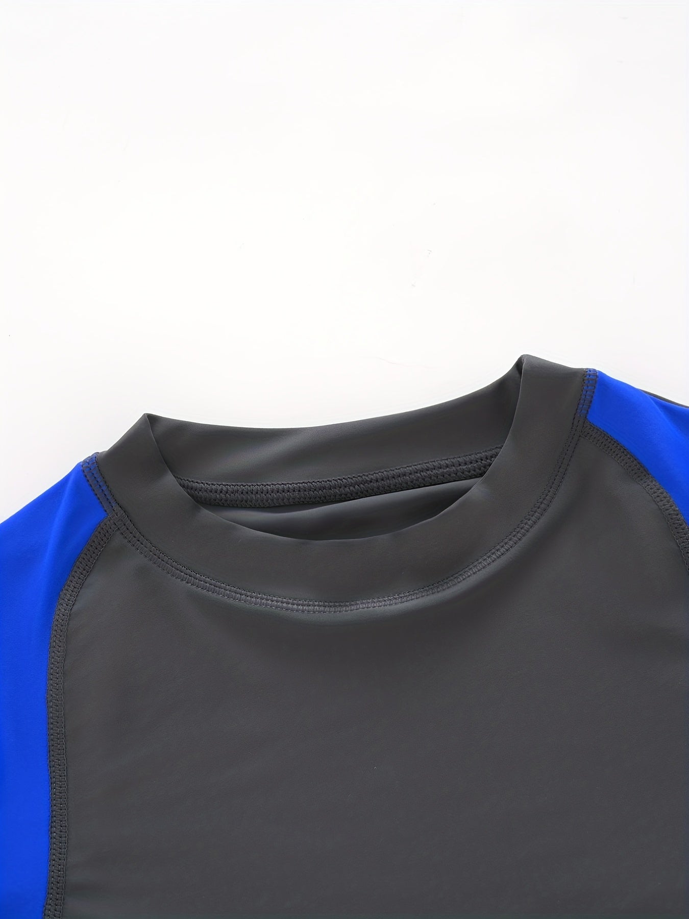 Boys 3pcs Swimsuit Short Sleeve Tee & Shorts & Cap Quick Drying Beach Vacation