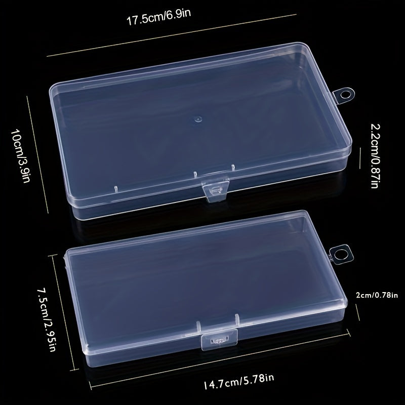 2pcs Transparent Storage Box for Stickers