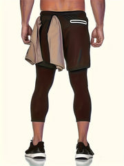 Men's Quick Drying Compression Leggings for Gym Running