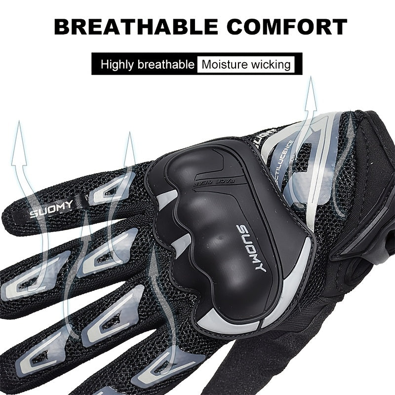 Summer Mesh Motorcycle Gloves Touch Screen & Motocross Compatible