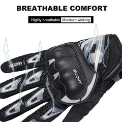Summer Mesh Motorcycle Gloves Touch Screen & Motocross Compatible