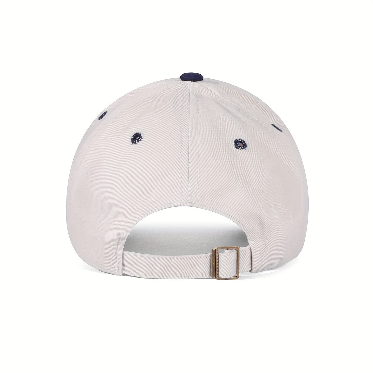 Embroidery Hip Hop Baseball Cap Unisex Block Sun Hats Casual Lightweight