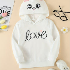 Girls' Funky Kitty Hoodie for Halloween Party