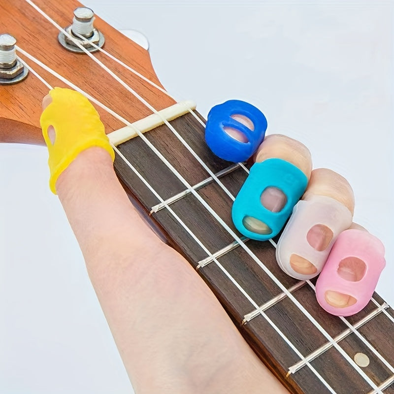 Silicone Finger Guard Guitar Protective Finger Sleeve Left Hand