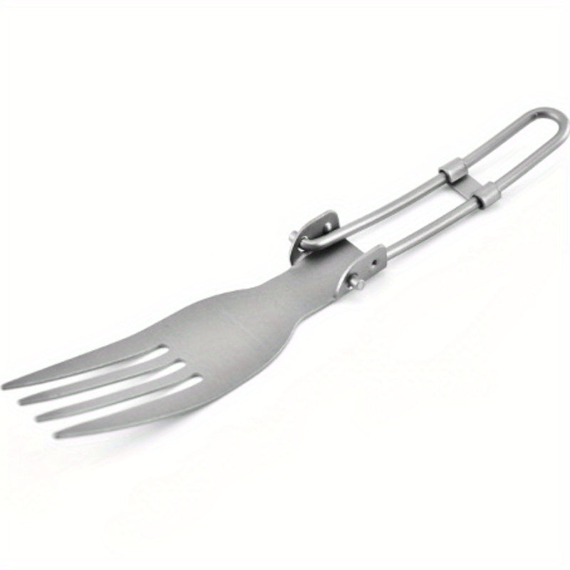 Pure Titanium Folding Tableware for Outdoor Camping Picnic