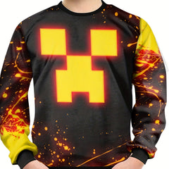 Teens 3D Print Sweatshirt Kids Casual Pullover Street Wear Clothes