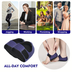 2 Pairs Gel Heel Cushion Pads Thickened Heel Protectors