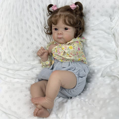 Reborn Baby Doll Toy for Girl Birthday Gift Vinly Limbs Collectable Doll
