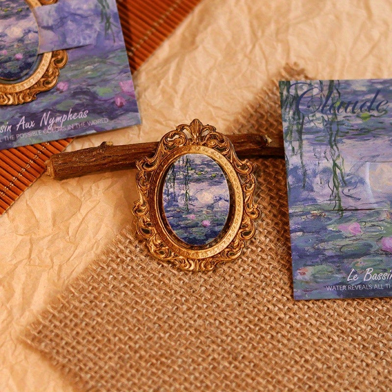 1:12 Scale Lotus Photo Frame Textured Dollhouse Wall Art Mixed Colors DIY Prop