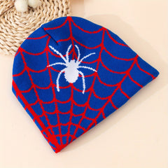 Fashionable Windproof Knit Beanie Hat With Print Autumn Winter Ski Cold Hat