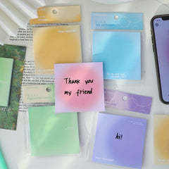 50pcs Note Pad Sticky Note Paper Message Stickers To Do List