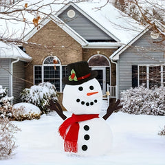 16pcs Snowman Dressing Up Kit Hat Scarf Hands Eyes Button Snowman Decoration Set