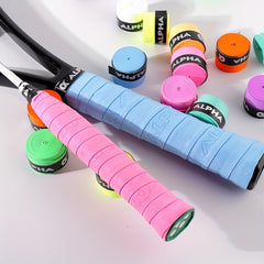 3pcs Anti Slip Tennis Overgrips with Sweatband Belt - Improve Grip and Comfort