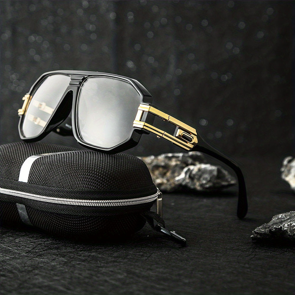 Men's Steampunk Style Sunglasses Vintage Metal Glasses