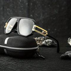 Men's Steampunk Style Sunglasses Vintage Metal Glasses