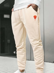 Cartoon Print Men's Sports Pants Drawstring Jogging Trousers