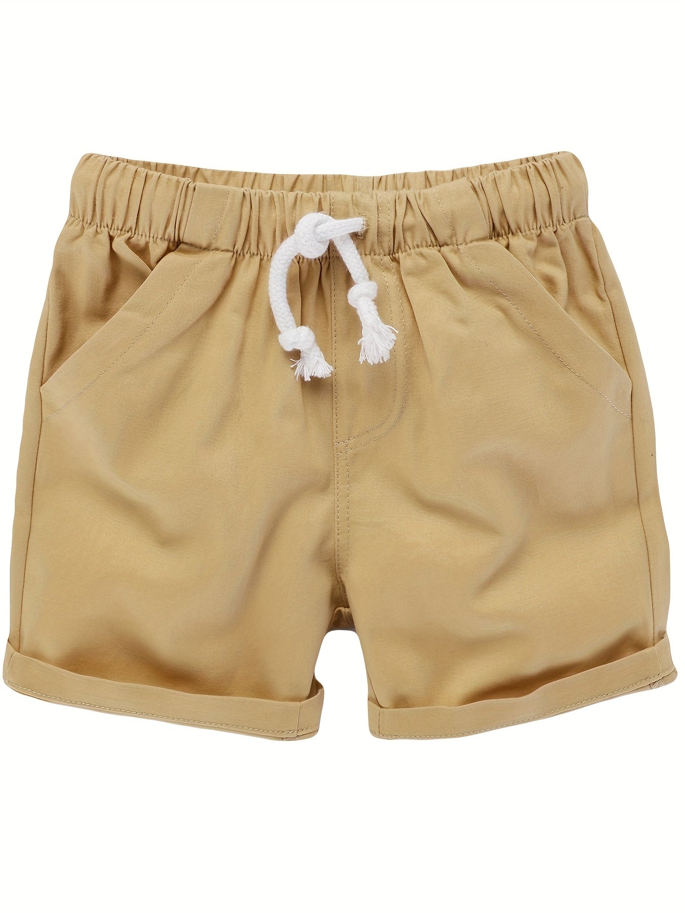 Boys Casual Shorts Drawstring Waist Kids Summer Clothes