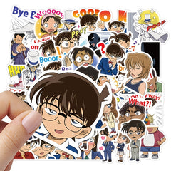 50pcs Conan Series Anime Graffiti Sticker Waterproof DIY Materials