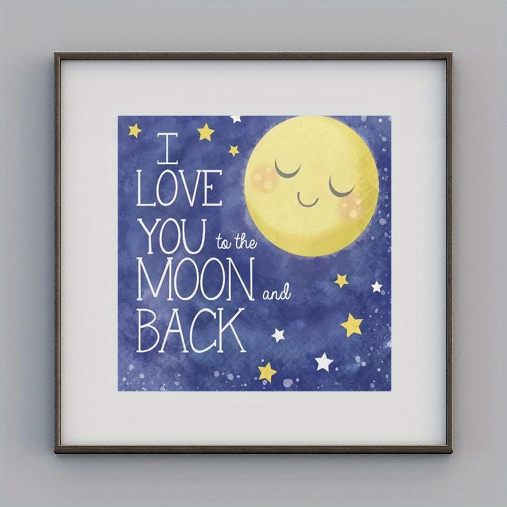 5D Diamond Painting Kit Bird Sun Moon English Bear Home Decor 20x20cm