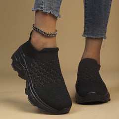 Women's Lightweight Breathable Running Shoes Slip On Casual Outdoor Sneakers
