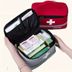 Portable Medicine Lock Box with Letter Graphic Storage