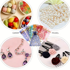 20pcs Organza Bags in Golden Pink and Royal for Wedding Parties