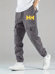 Hip Pop Style Cargo Pants Men's Flap Pocket Trousers