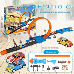 360 Rotating Racing Track Roller Coaster Set with 2 Cars