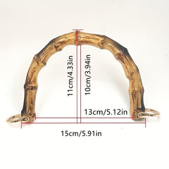 Bamboo Bag Handle Purse Handbag DIY Handle For Women