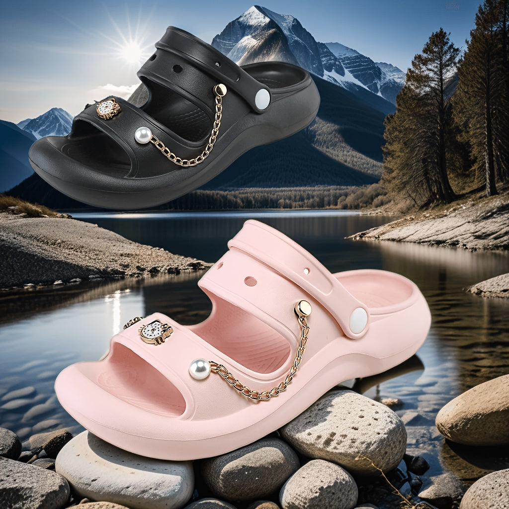 Stylish Girls' Thick Bottom Sandals for Indoor Outdoor Use