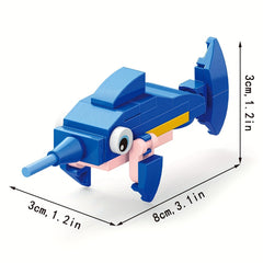 Mini Cartoon Ocean Animals Building Blocks Toys - 10 Marine Animals Models