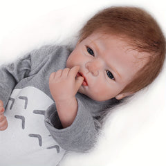 20" Realistic Newborn Baby Doll with Rooted Hair - Doll Toys for Kids