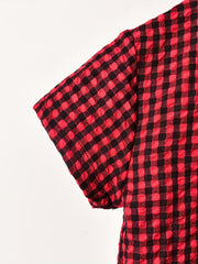 Boys Teen Plaid Shirt & Shorts Set for Summer