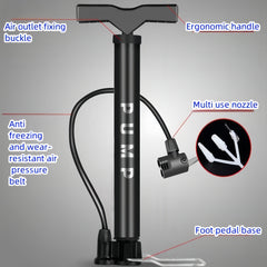 Portable High Pressure Bag Pump Bicycle High Pressure Meter Pump