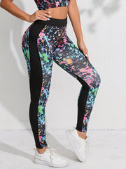 Graffiti Painting High Waist Yoga Sports Leggings
