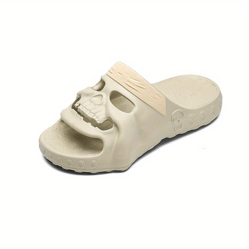 Men's Skull Slides Non Slip Slippers Open Toe Shoes