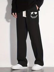 Men s Grimace Pattern Joggers Casual Drawstring Pants