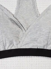 3 Pack Plus Size Sports Bras Set Seamless Racer Back Yoga Bras