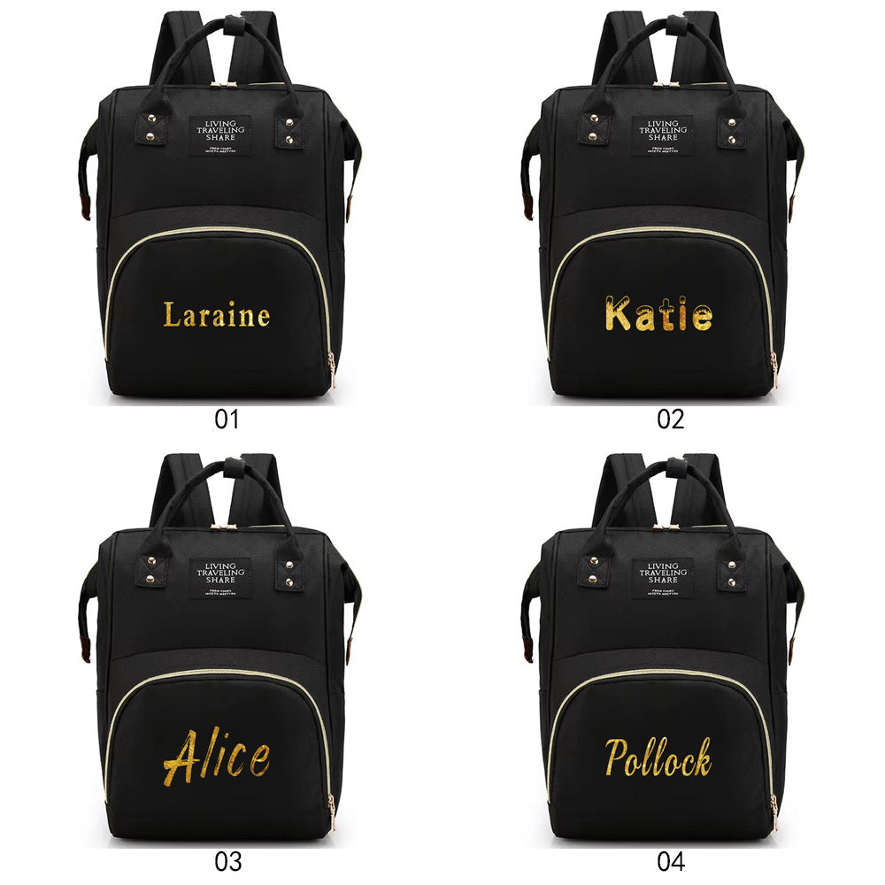 Mommy Backpack Oxford Cloth Diaper Bag Large Capacity Bottle Nursing Pouch