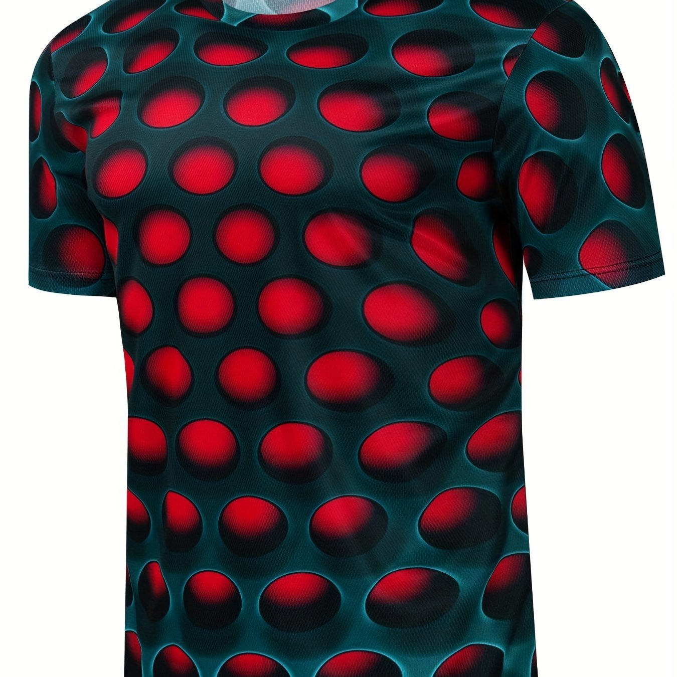 Men's Stereoscopic Graphic T shirt 3D Print Crew Neck Tee Top