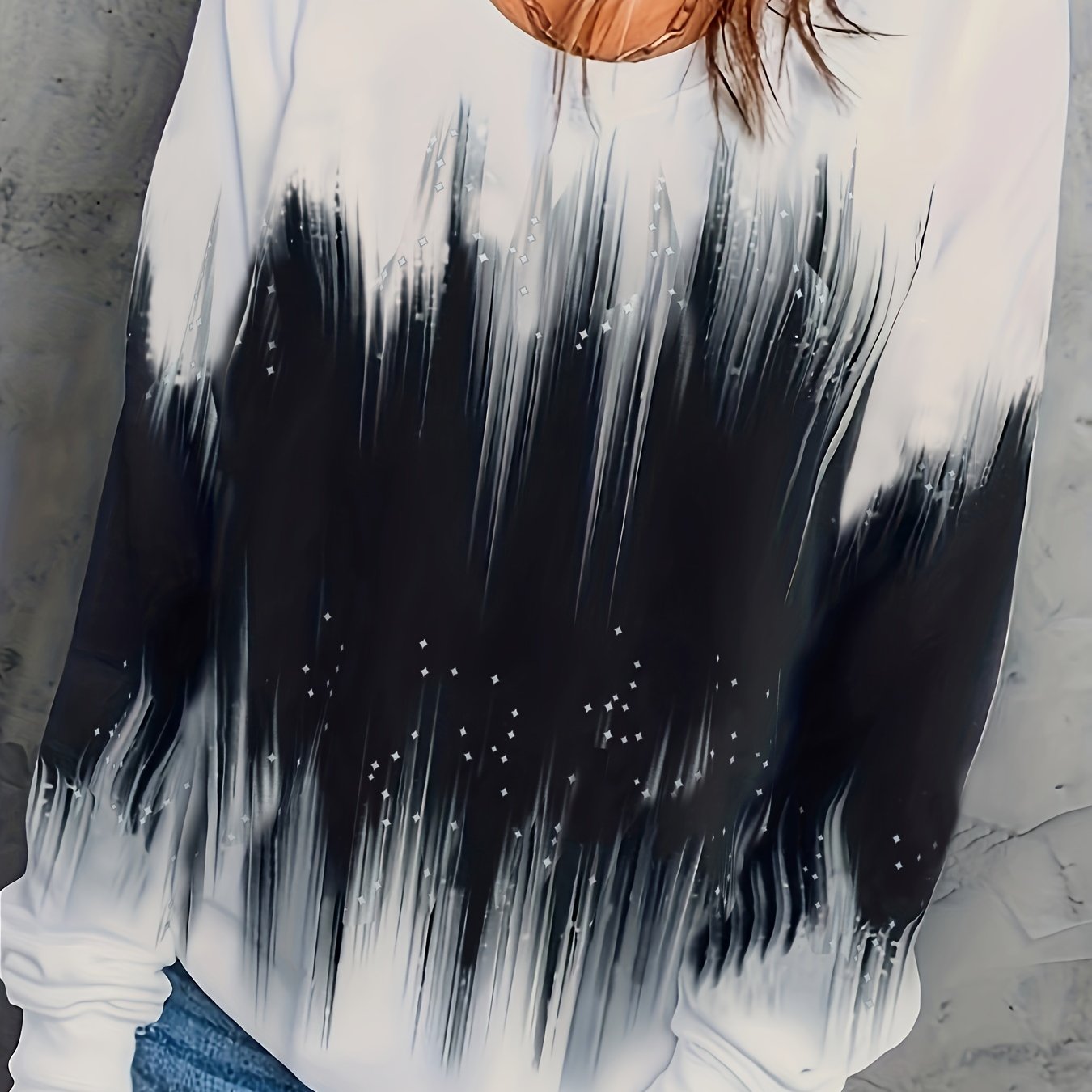Casual Crew Neck Sweatshirt for Women