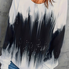 Casual Crew Neck Sweatshirt for Women