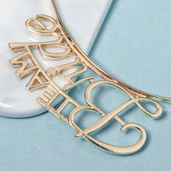 Golden Hairband Princess Tiara Wedding