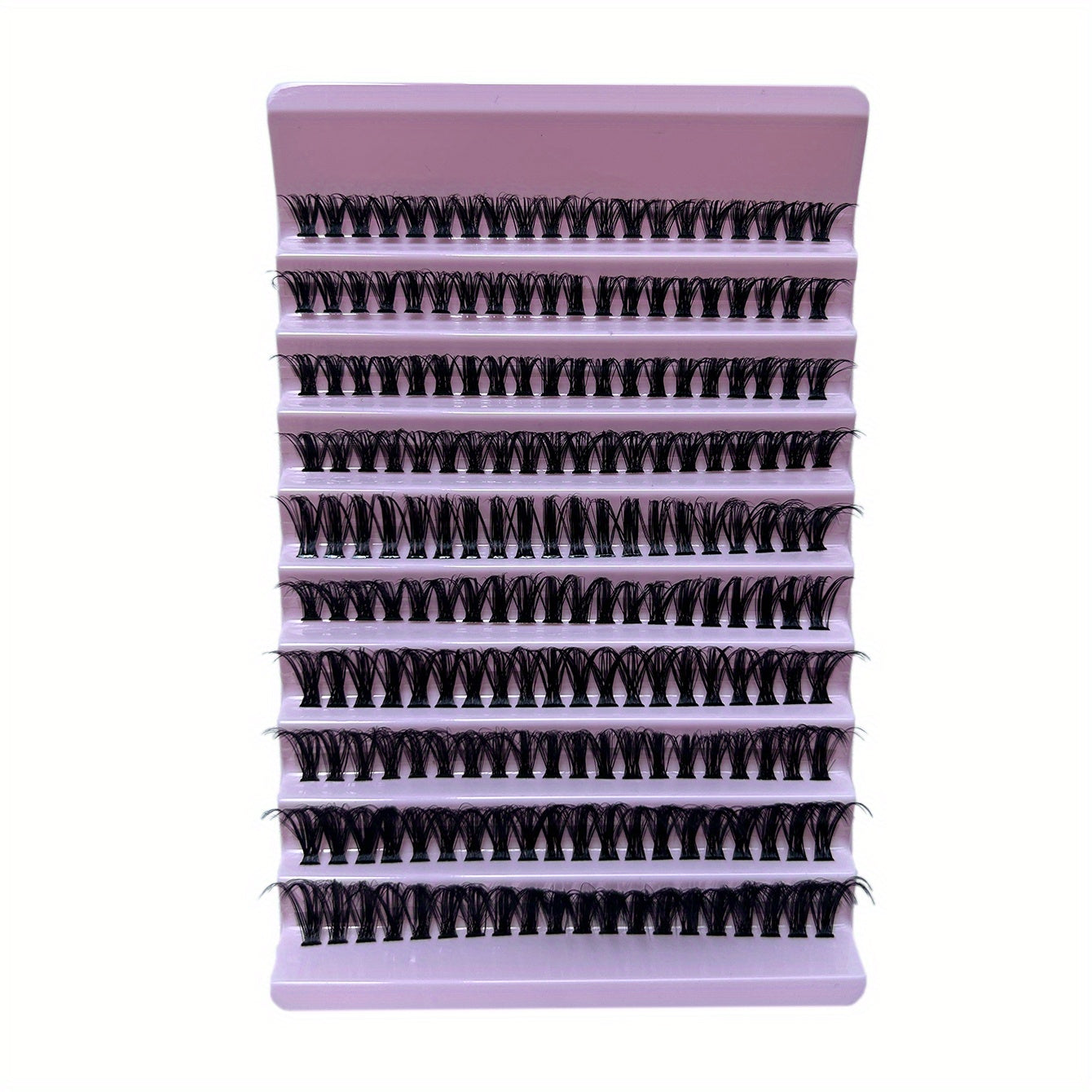 10 Row Cluster Lashes Natural Thick Segmented False Eyelashes with Self Grafting