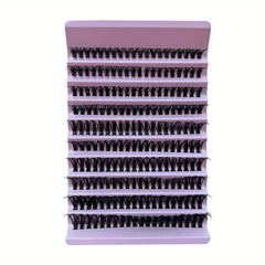10 Row Cluster Lashes Natural Thick Segmented False Eyelashes with Self Grafting